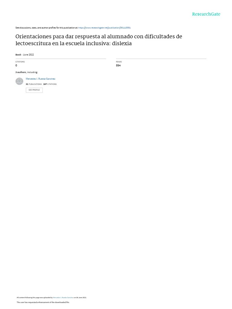 GUIAS-DIVERSAS 04 Dislexia V06 | PDF | Aprendizaje | Desorden Hiperactivo Y Deficit De Atencion