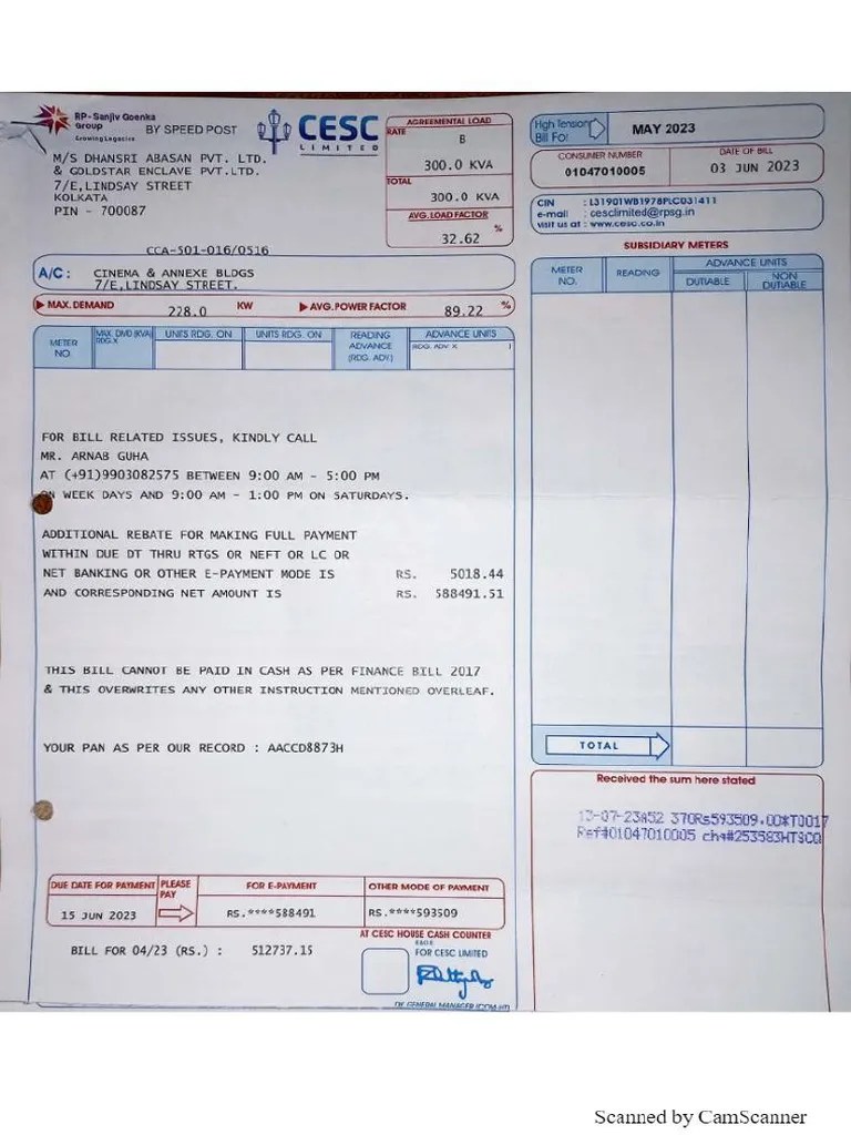 Electricity Bill | PDF