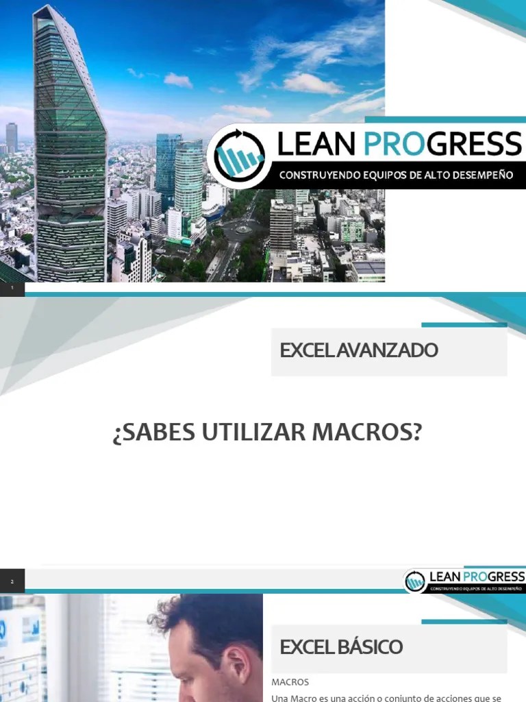 Módulo 6 Fundamentos De Las Macros | PDF | Macro (informática) | Microsoft Excel