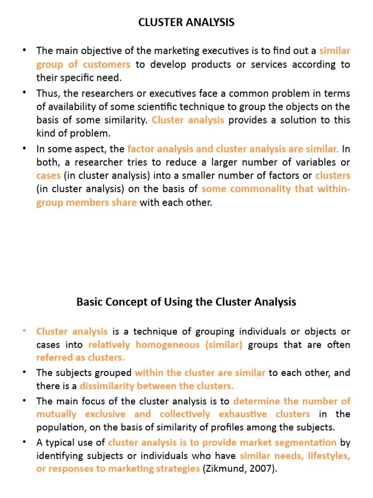 Cluster Analysis | PDF | Cluster Analysis | Marketing