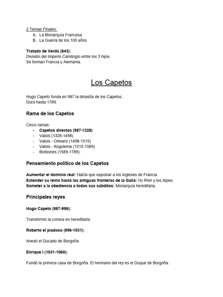 Introducción Al Mundo Medieval | PDF | Casa De Valois | Dinastía De Los Capetos