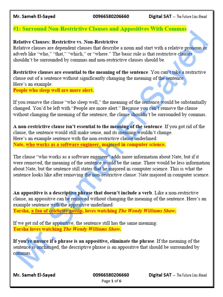 Punctuation Summary | PDF | Comma | Language Mechanics