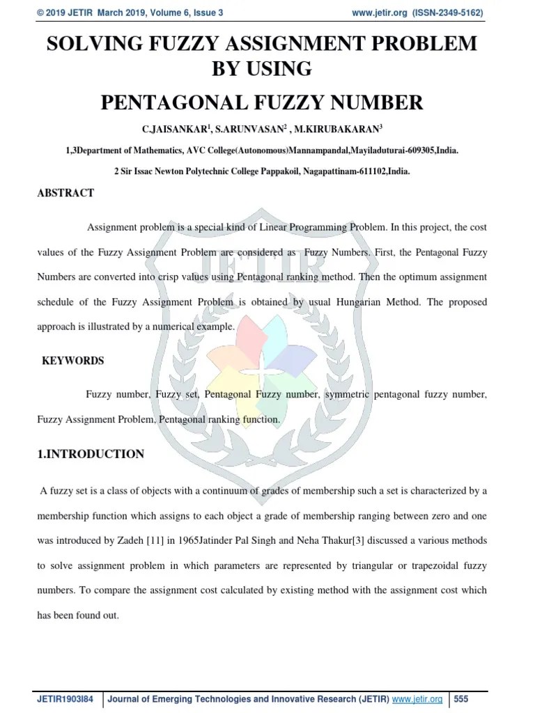 New Paper Ref1 Fuzzy Number | PDF | Fuzzy Logic | Function (Mathematics)