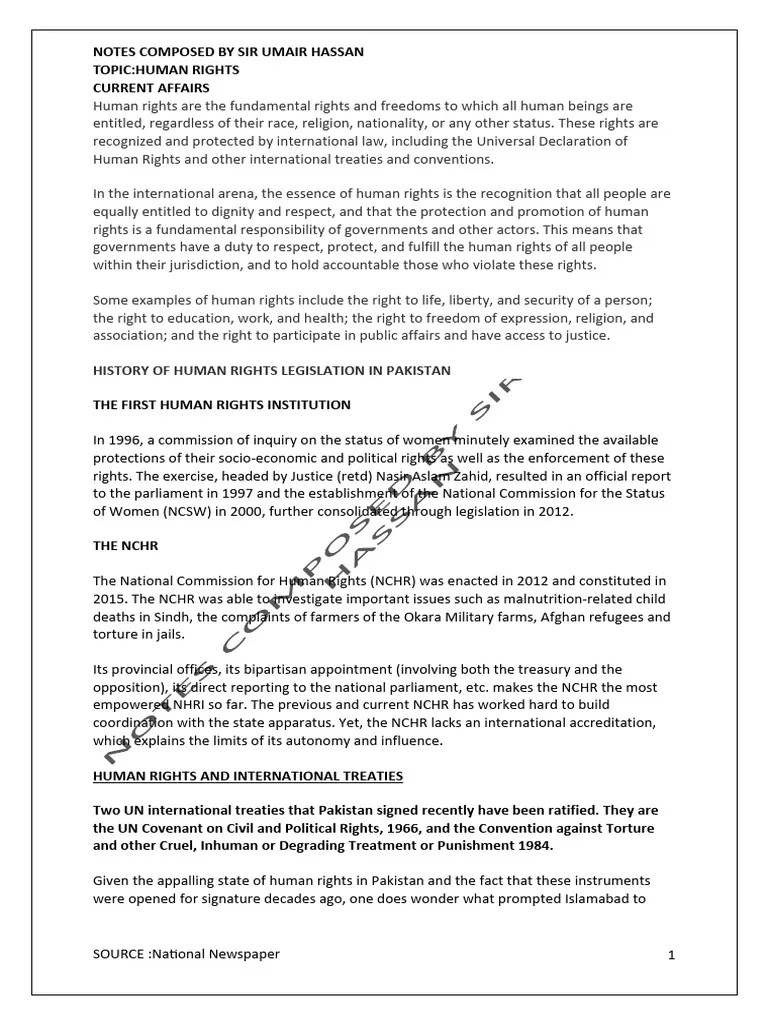 Human Rights | PDF | Geneva Conventions | Human Rights