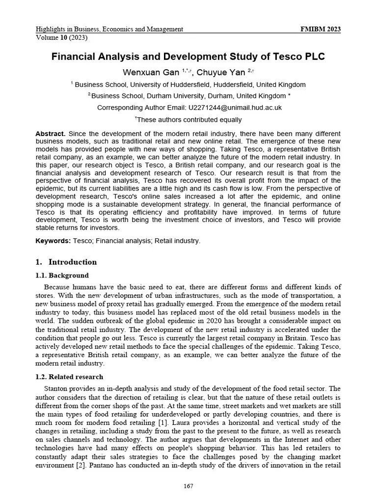 Tesco Report | PDF | Tesco | Retail