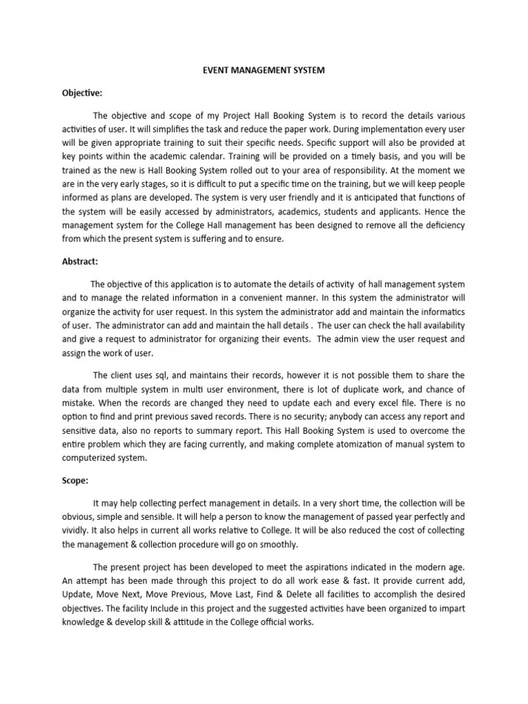 Event Management System | PDF | Software Testing | Unit Testing