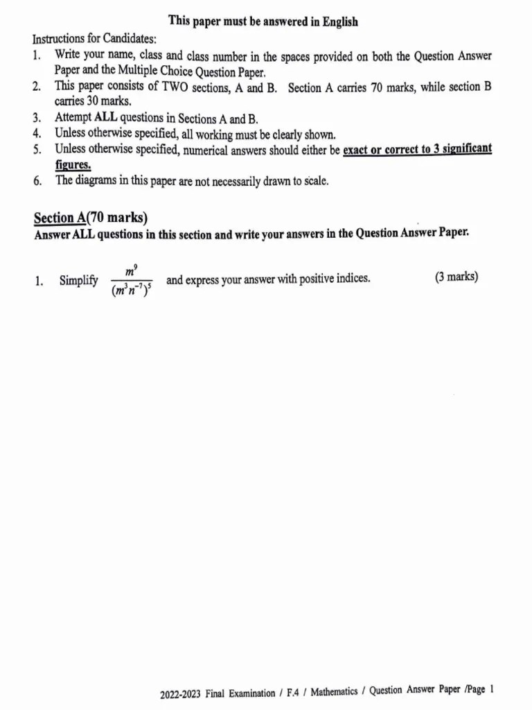 2023 Math Final Exam 2 | PDF