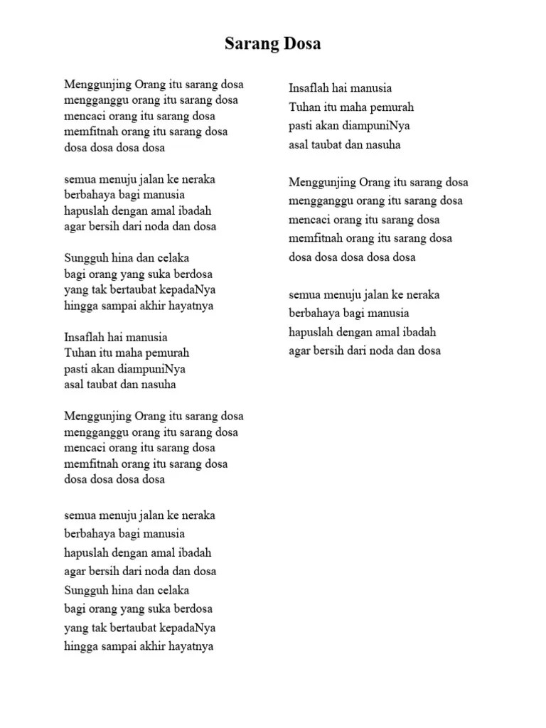 Menggunjing Orang Itu Sarang Dosa | PDF