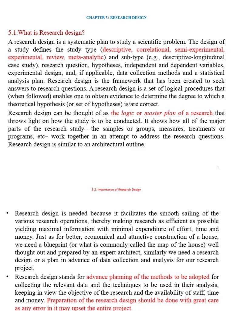 Chapter V (1) Research | PDF | Level Of Measurement | Research Design