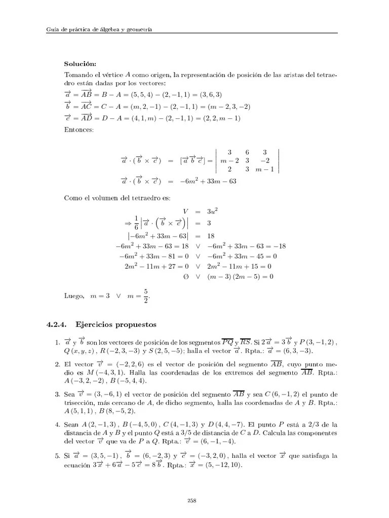 Guia 14 Vectores En R3 | PDF | Geometría Elemental | Matemática Elemental