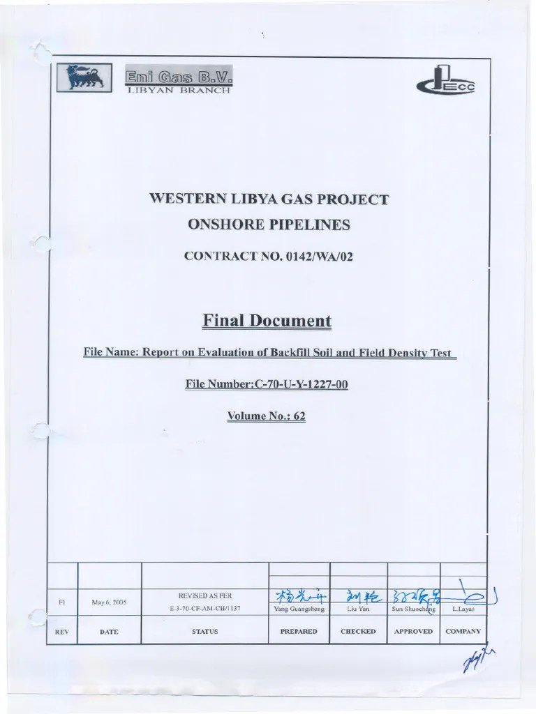 Report On Evaluation Of Backfill Soil And Field Density Test | PDF