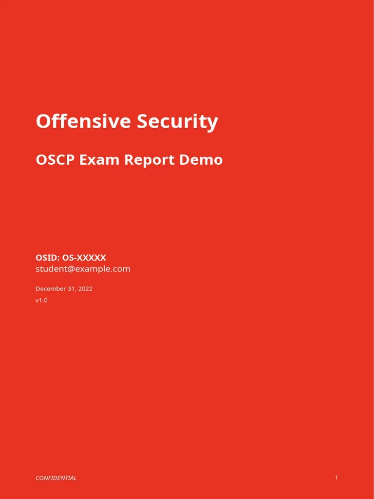OSCP Exam Report | Download Free PDF | Penetration Test | Vulnerability ...