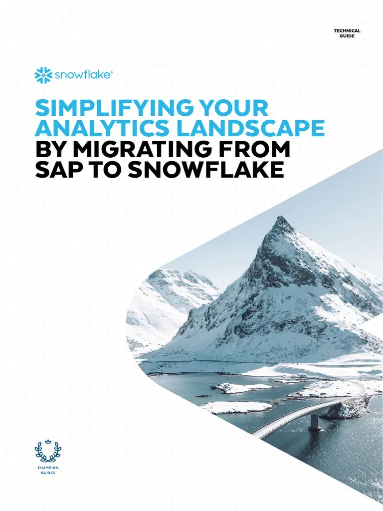 Migrating From SAP To Snowflake | PDF