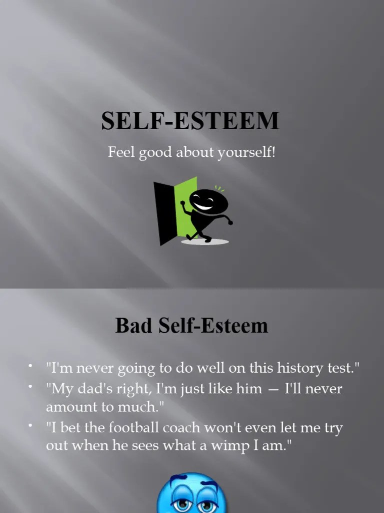Self Esteem Powerpoint | PDF