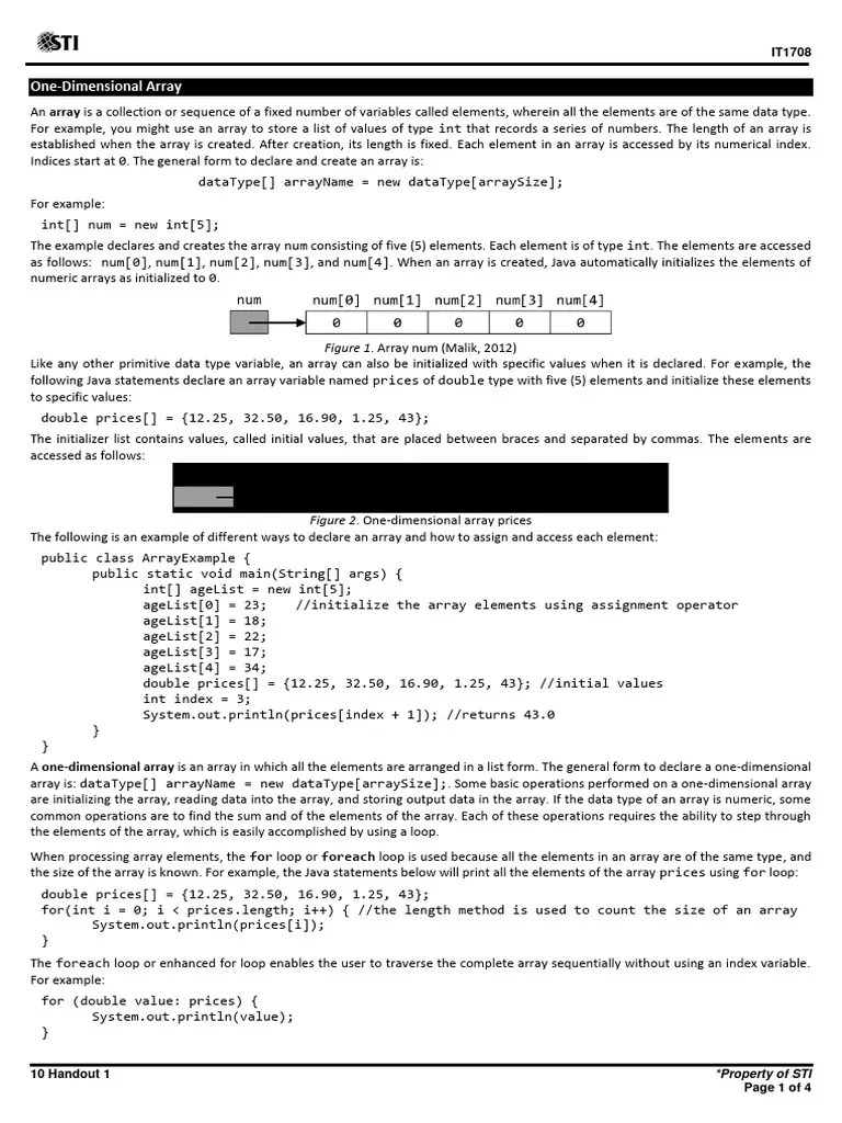 10 Handout 1 | PDF | Data Type | Integer (Computer Science)