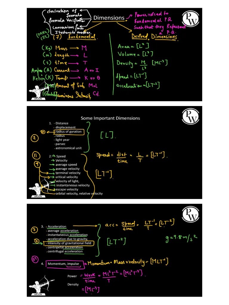 Units - And - Dimensions - Lecture - 03 (1) (11 Files Merged) | PDF