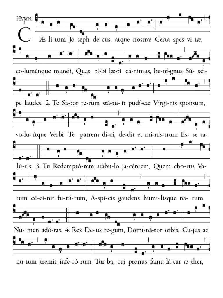 Caelitum Joseph Decus | PDF