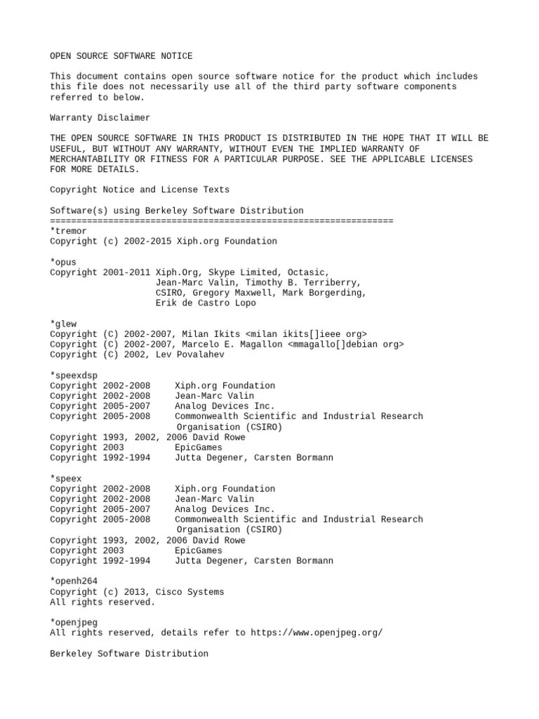 Open Source Software Licenses-PlaySDK | PDF | Source Code | Library ...