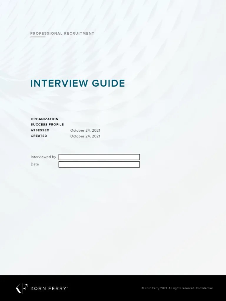 Interview Guide | PDF | Motivation | Motivational
