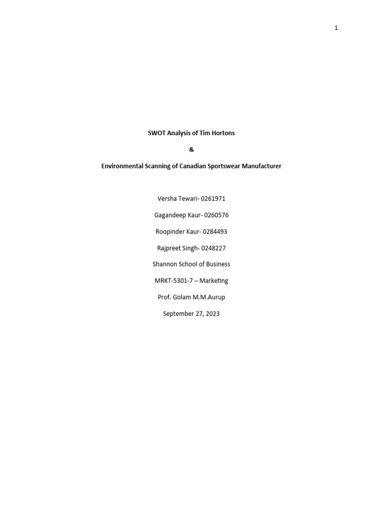 MRKT-5301-7 - Assignment 1 - September 27 | PDF | Brand | Marketing