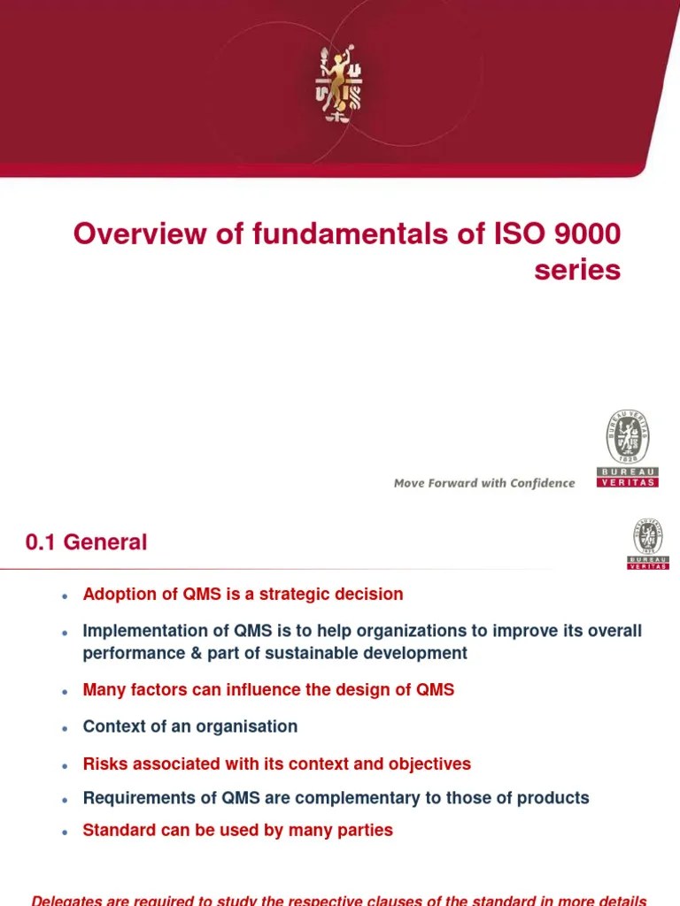Overview Of Fundamentals Of ISO 9000 Series | PDF | Quality Management ...