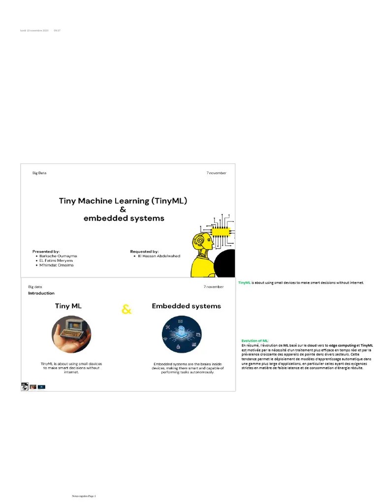 TinyML & ES | PDF | Embedded System | Computer Hardware