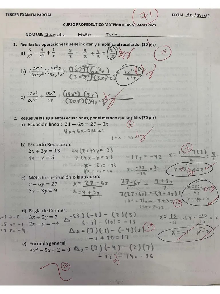 Tercer Examen Parcial | PDF