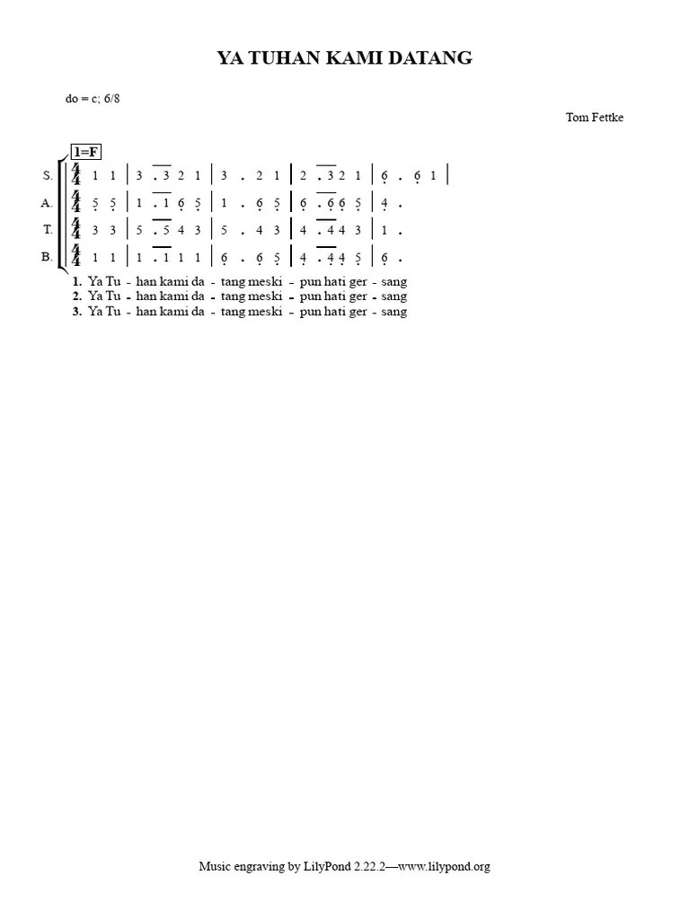 Ya Tuhan Kami Datang | PDF
