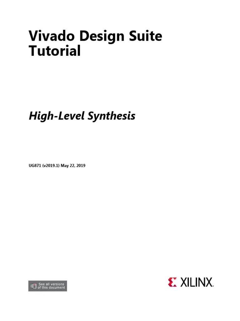 Ug871 Vivado High Level Synthesis Tutorial | PDF | Logic Synthesis ...