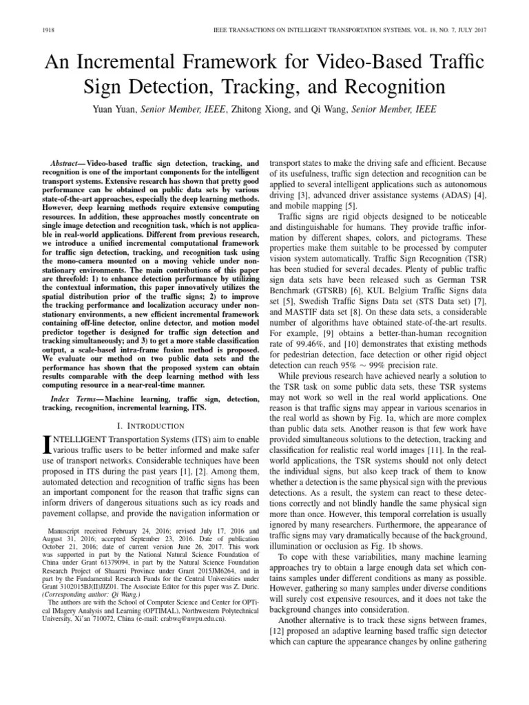 2017 An Incremental Framework For Video-Based Traffic Sign Detection ...