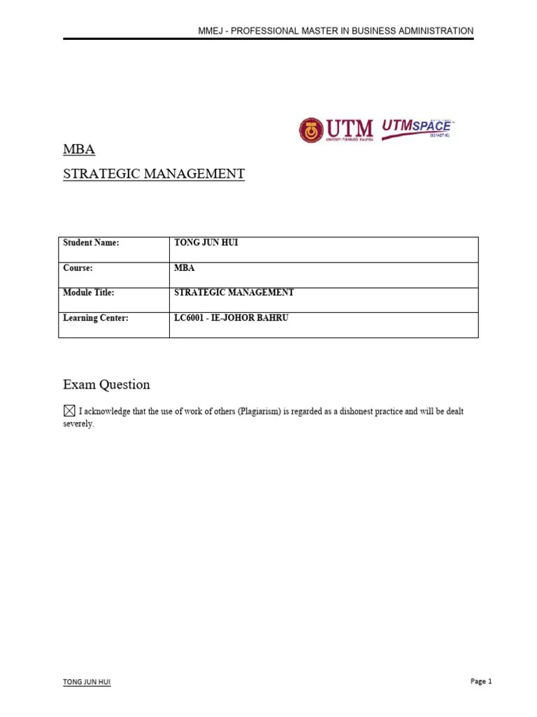 MBA - Strategy Management | PDF | Monopoly | Perfect Competition