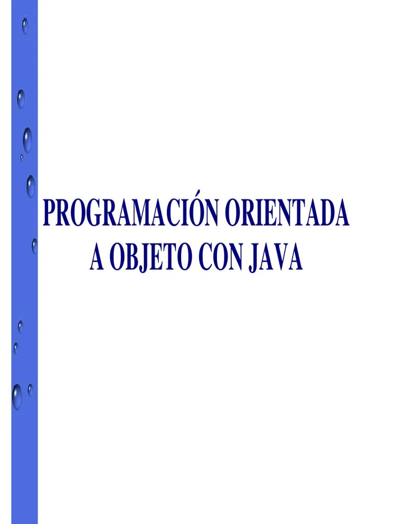 POO Java | PDF | Herencia (Programación Orientada A Objetos) | Objeto ...