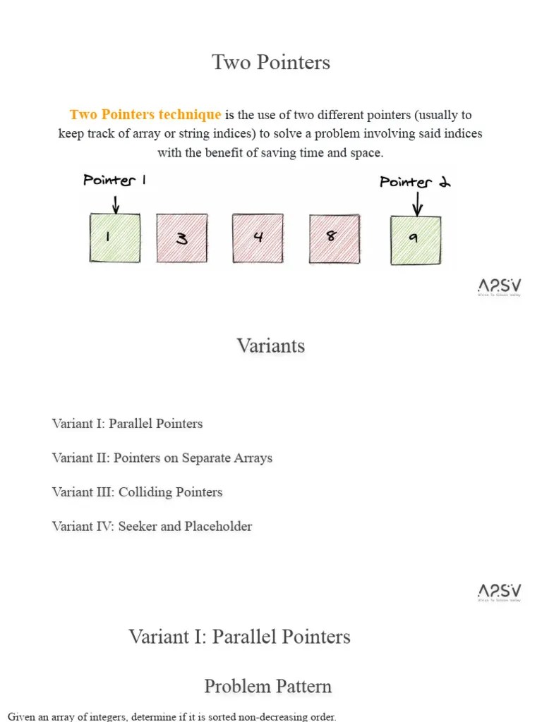 Two-Pointers And Sliding Window Recap Session Div-2 | PDF | Pointer ...