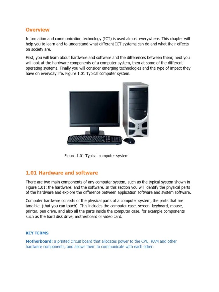 Types An Components Of Computer Systems | PDF | Computer Hardware ...