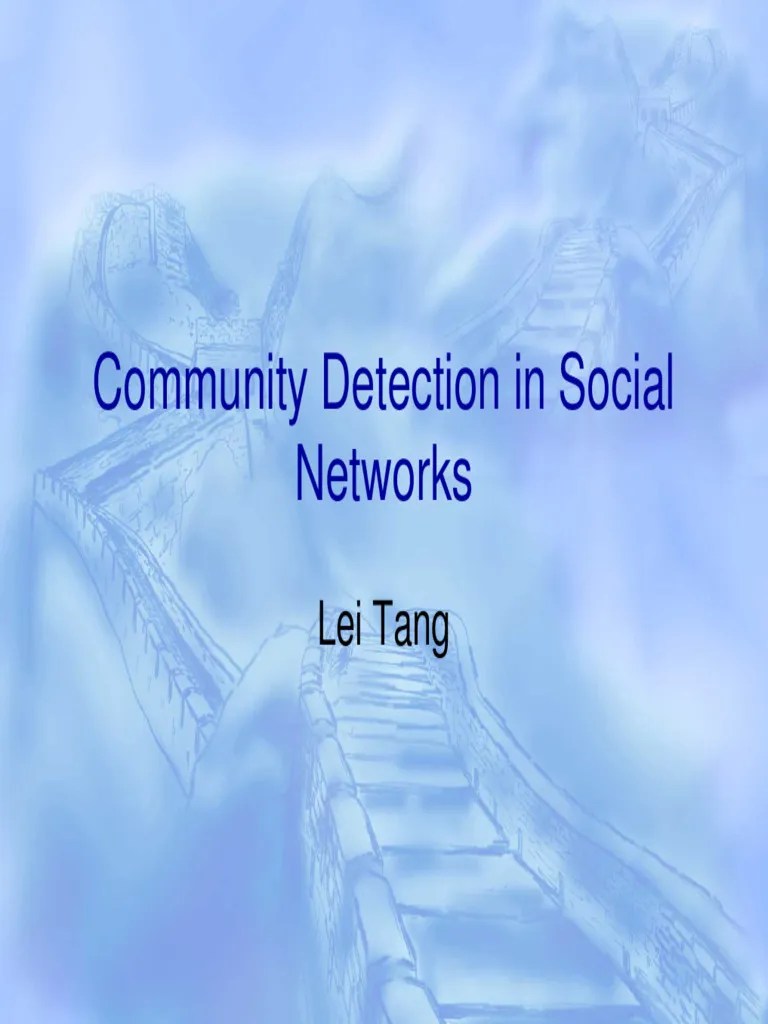 Community Detection In Social Networks | PDF | Eigenvalues And ...