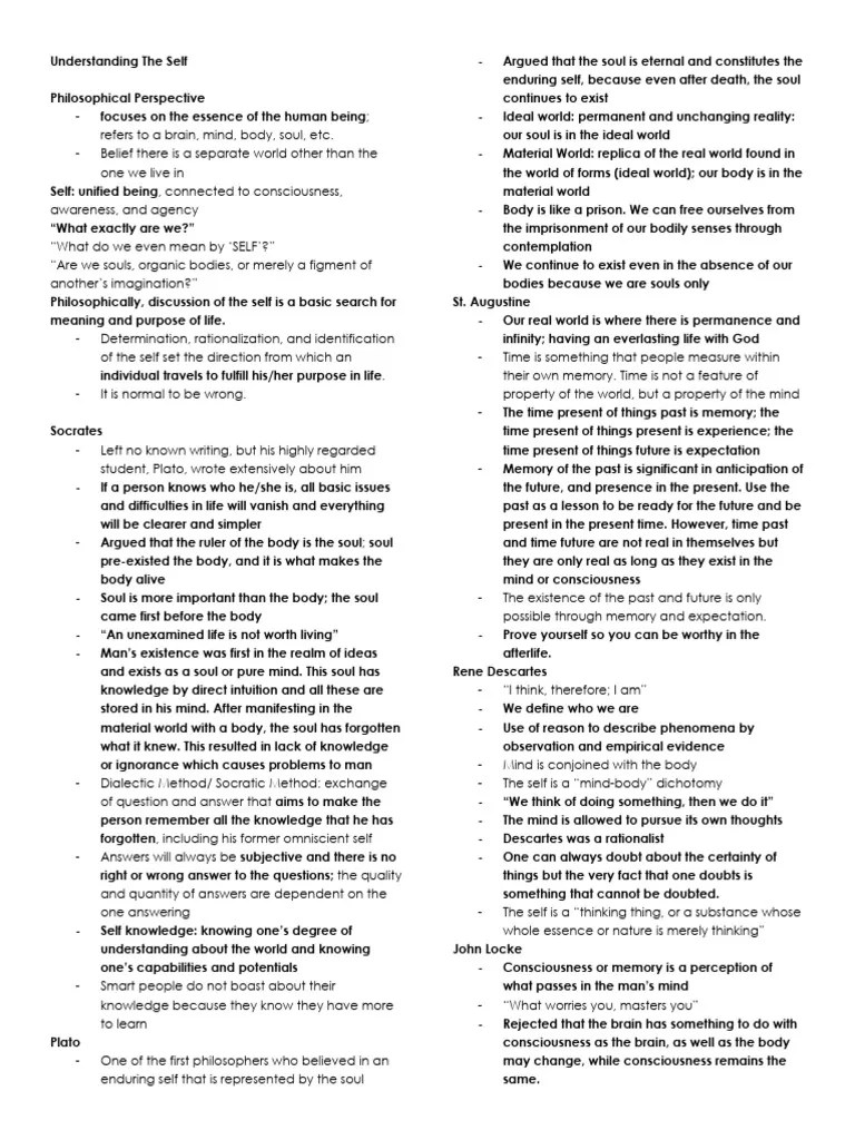 UTS | PDF | Mind | Soul