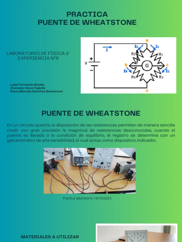 Practica Puente Wheatstone | PDF