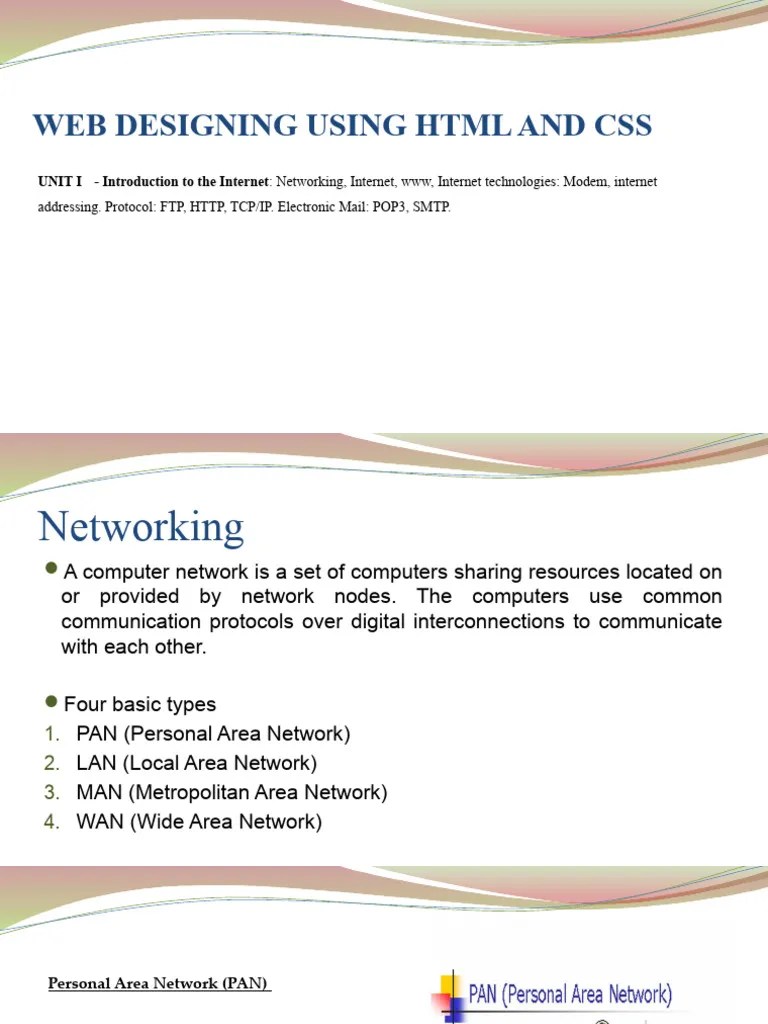 Unit 1-1 | PDF | World Wide Web | Internet & Web