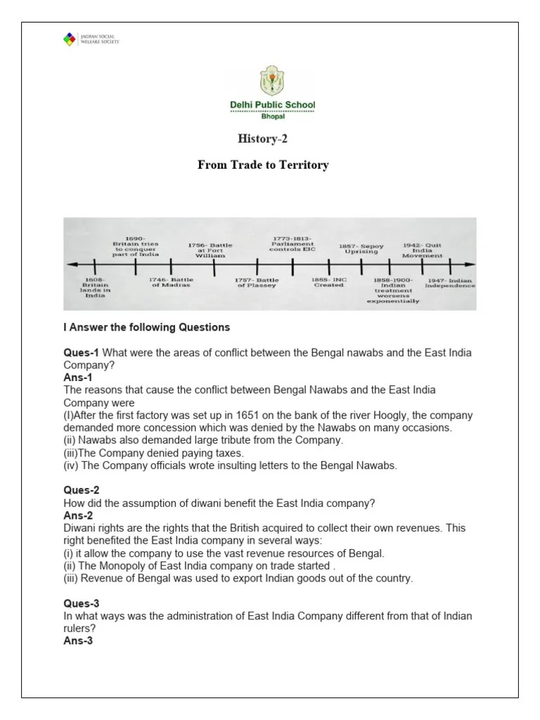 Chapter 2 History | PDF | East India Company | Bengal