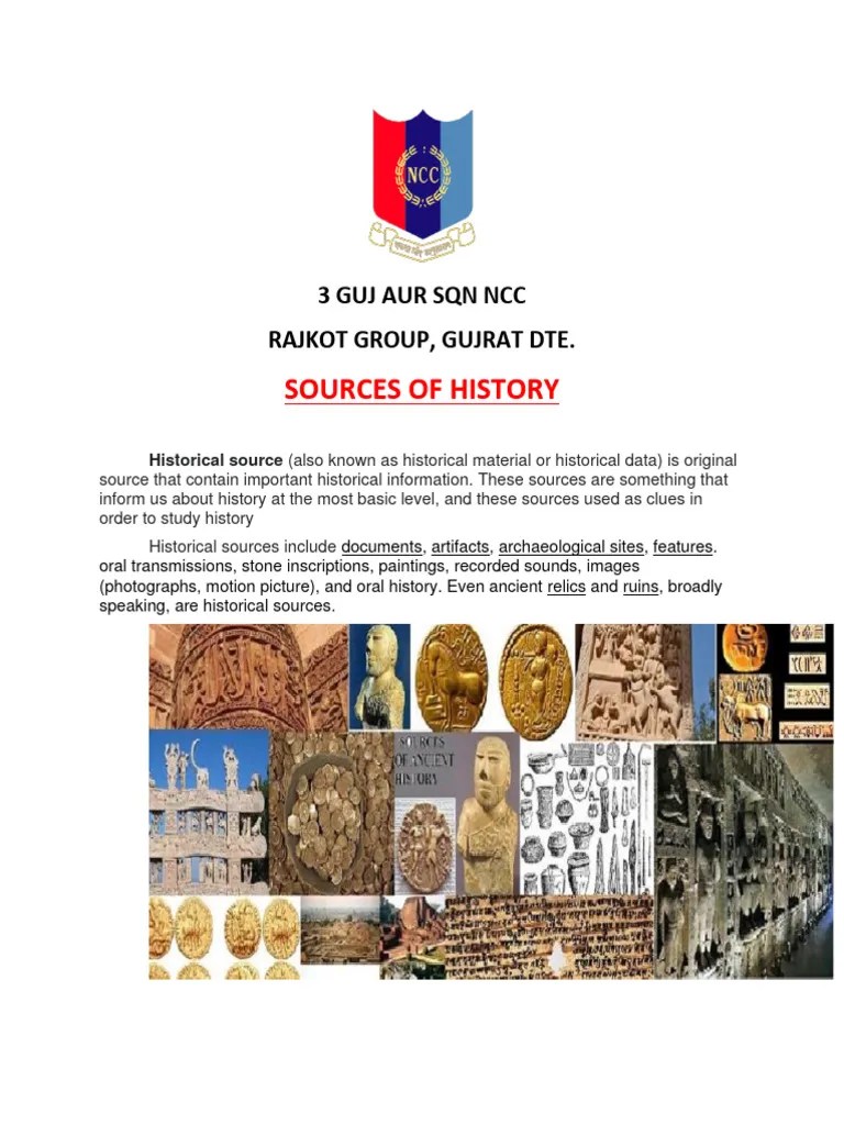 Sources Of History | PDF