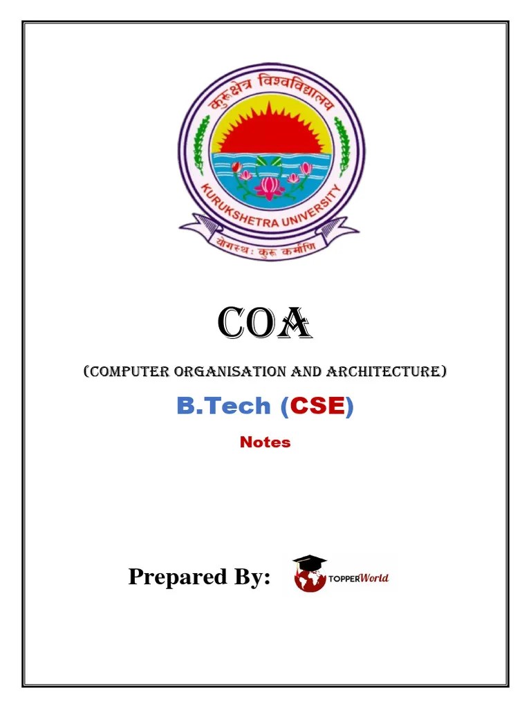 Coa Final Merged | PDF | Central Processing Unit | Computer Data Storage
