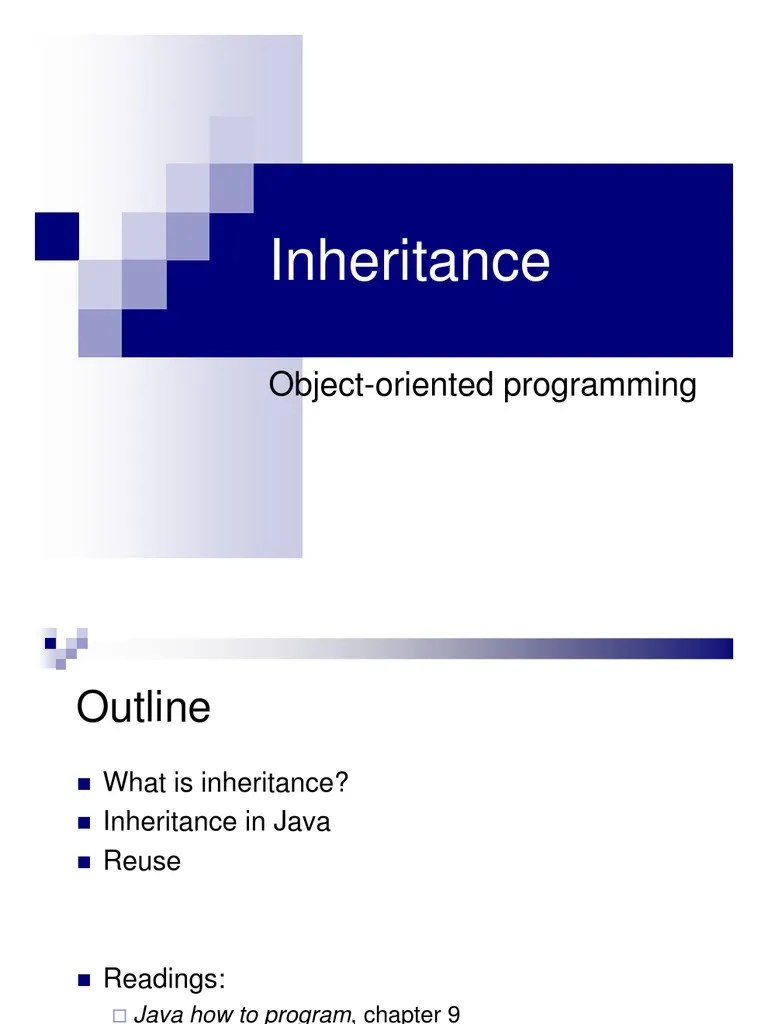 Inheritance: Object-Oriented Programming | PDF | Inheritance (Object ...