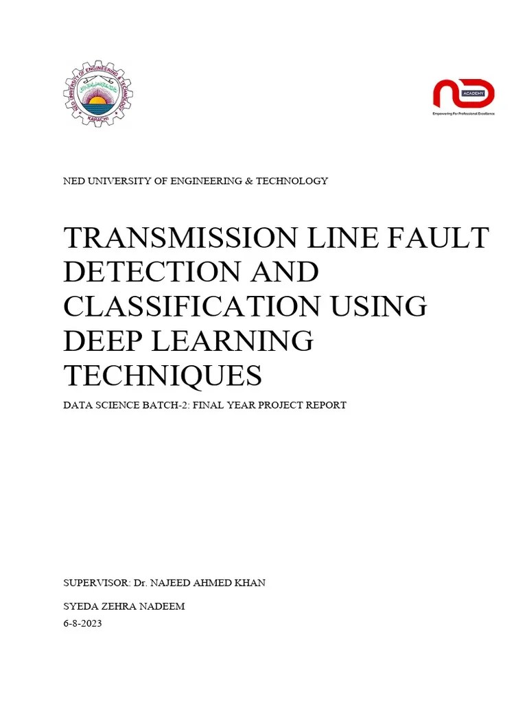 Transmission Line Fault Detection, Syedazehranadeemdsai2 | PDF | Deep Learning | Autoregressive ...