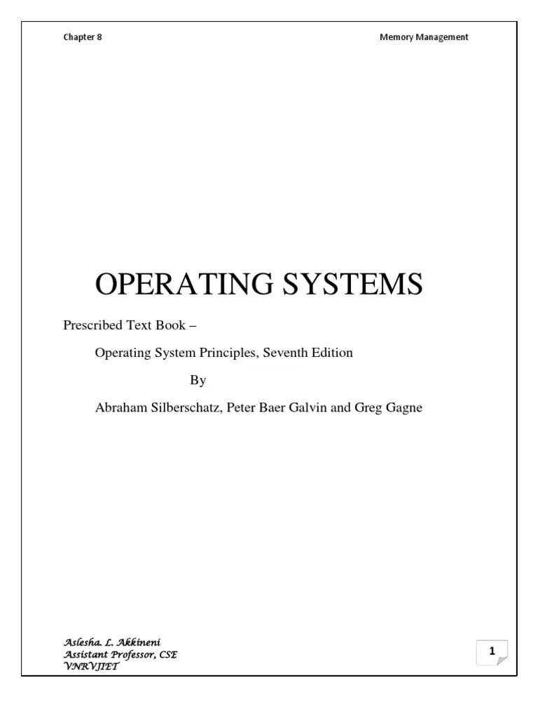 Operating Systems: Memory Management | PDF | Library (Computing) | Computer Data Storage