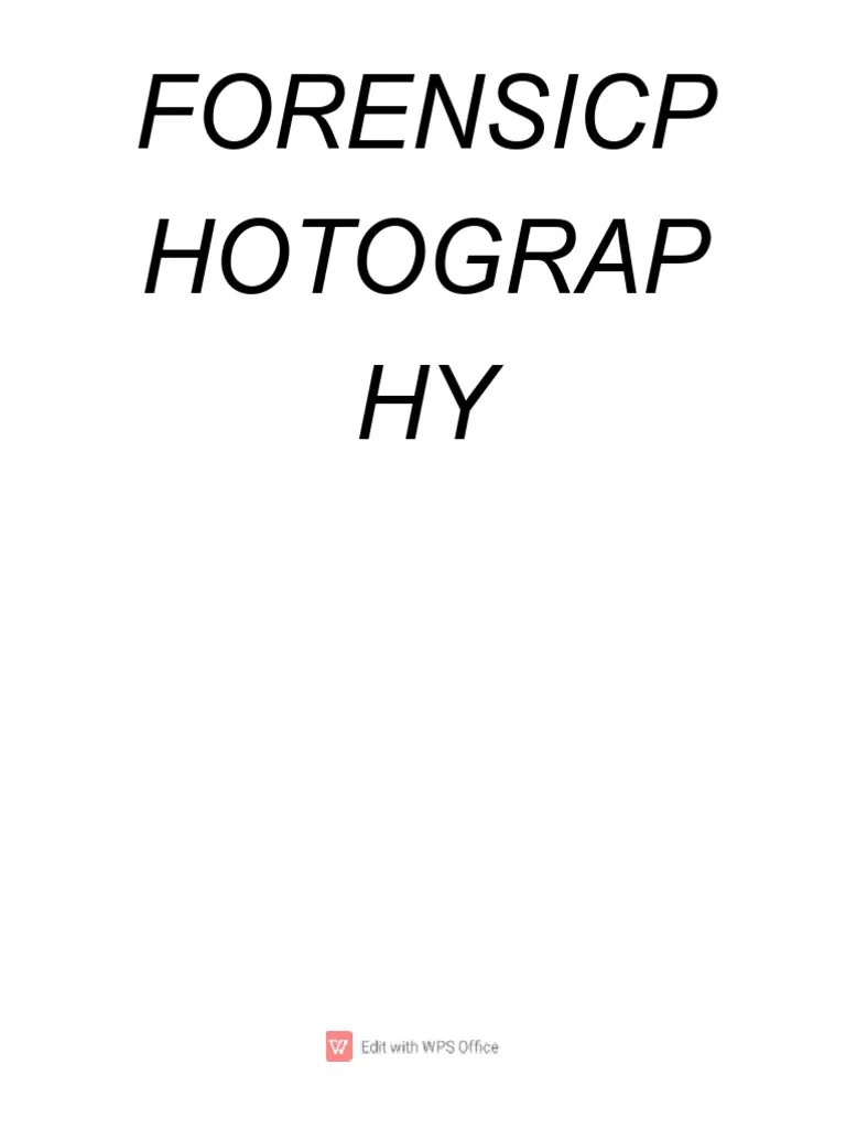 Forensic Photography | PDF | Optics | Electromagnetic Radiation