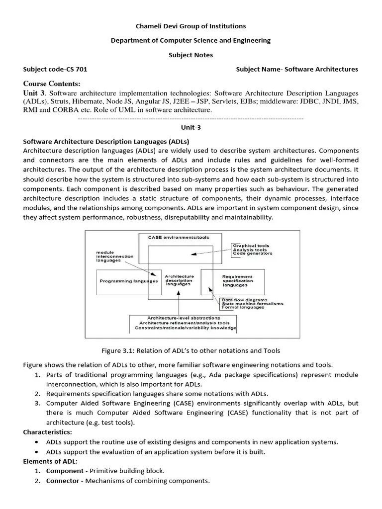 Unit 3 - Software Architecture | PDF | Model–View–Controller | Angular Js