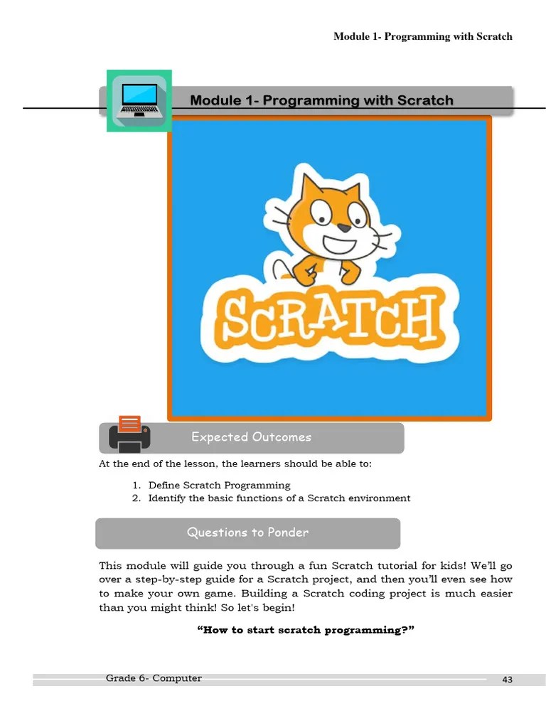 Comp6 Module1 2ndquarter | PDF | Scratch (Programming Language ...
