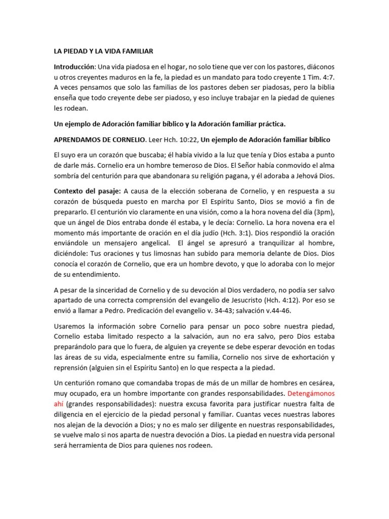 La Oracion Y La Familia | PDF | Oración | Dios