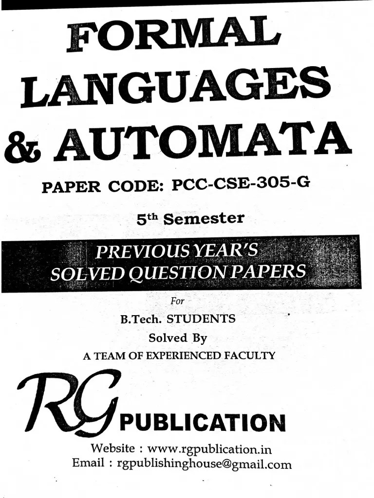 Formal Languages & Automata | PDF