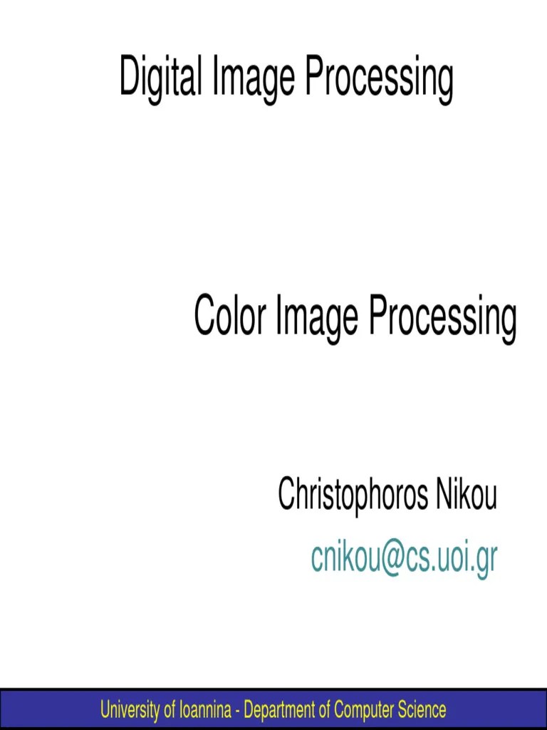 Chapter 06-Colour Image Processing | PDF | Color | Rgb Color Model